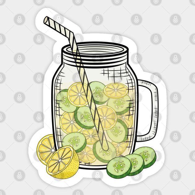 Infused Water Sticker by Designoholic